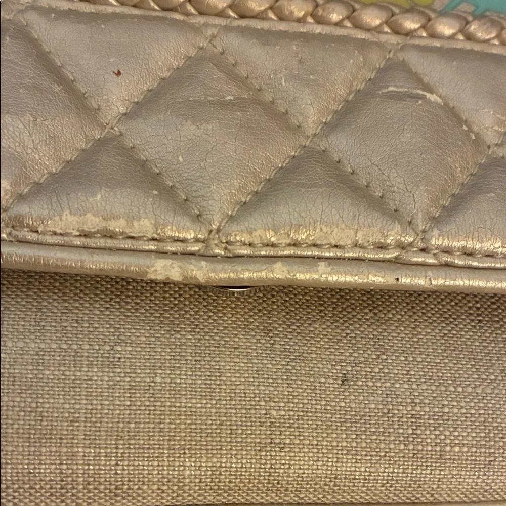 Vera Bradley Beige‎ Clutch and Wallet with Blue Bird Design